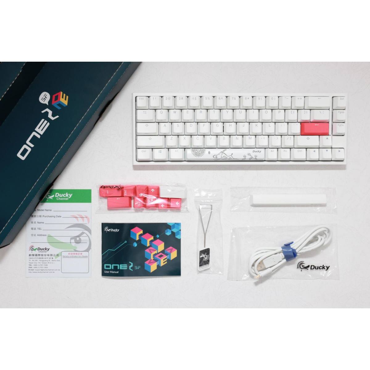 Ducky One 2 SF RGB PURE WHITE